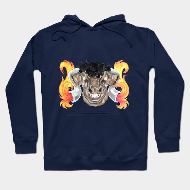 Taurus Bull God Hoodie by Ricardo77